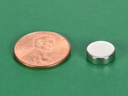 3/8 x 1/8 Inch Neodymium Rare Earth Disc Magnet N42 