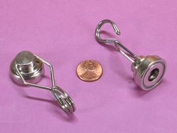 25 x 8 mm Neodymium Rare Earth Rotating Hanging Hook Mounting Magnet N38 