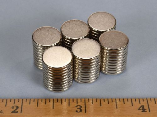 1/2 x 1/16 Inch Neodymium Rare Earth Disc Magnet N52 --thumbnail-2