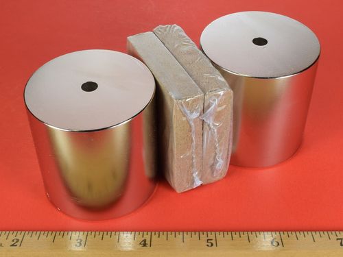 2 x 2 Inch Neodymium Rare Earth Diametric Ring Magnet N42 --thumbnail-2